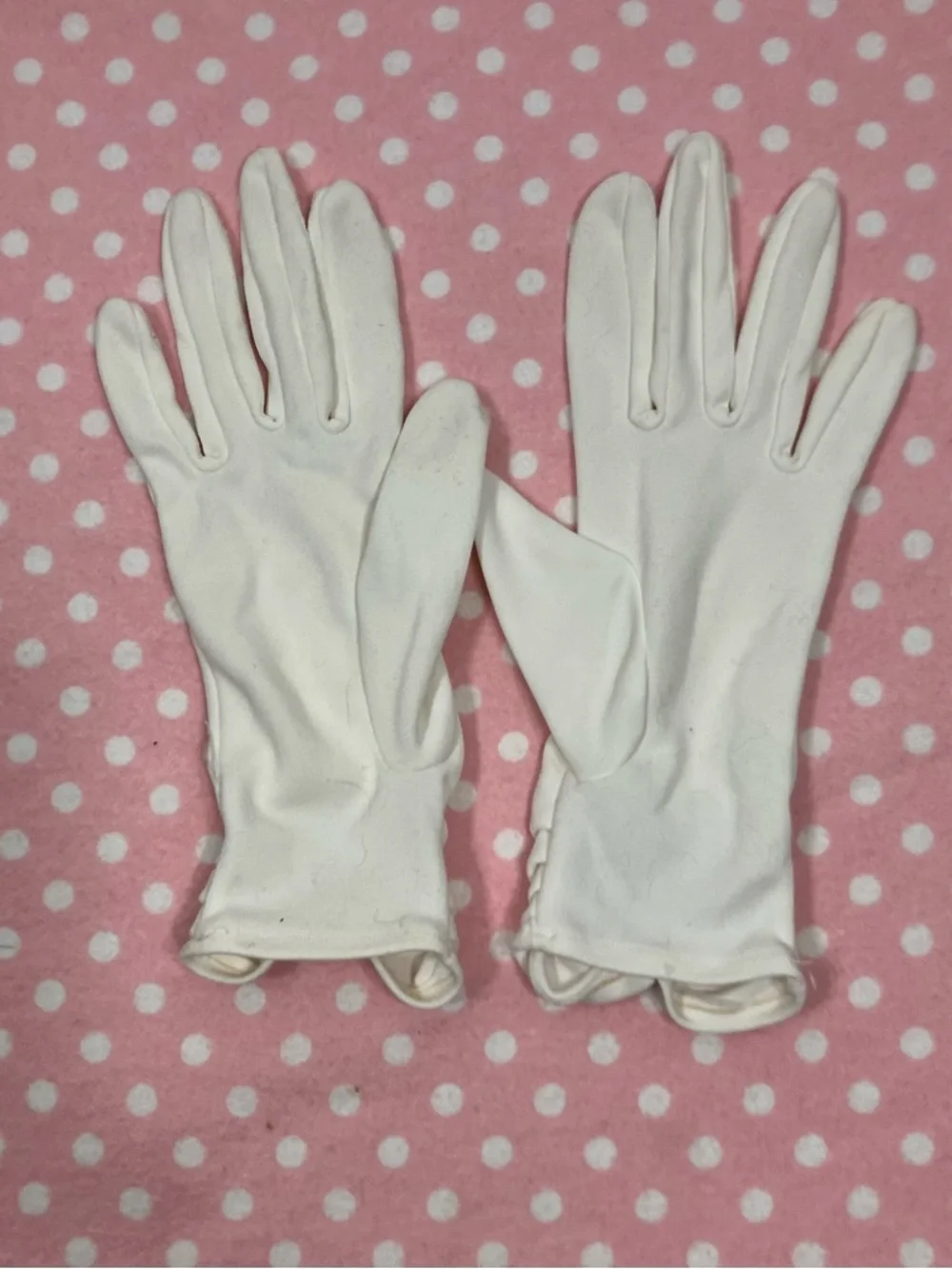 Vintage Ladies White Gloves 7